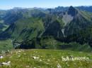 Elmer Kreuzspitze (2480 m) und Mittlere Kreuzspitze (2496 m)